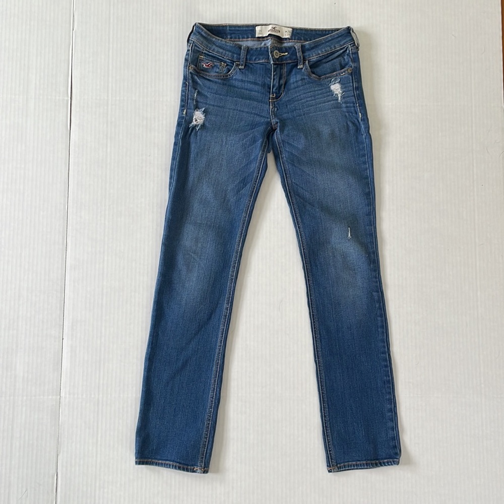 Hollister distressed jeans in medium wash